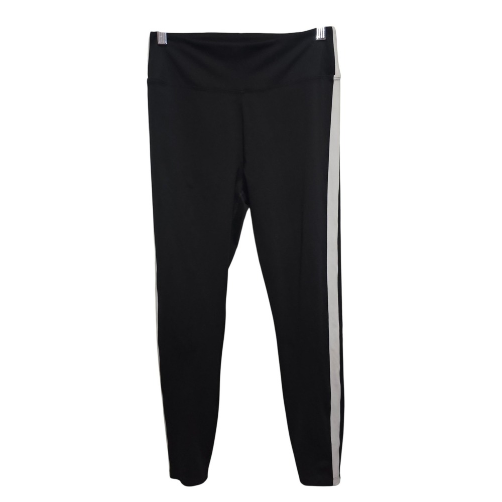 PINK Active Leggings Women Medium Black Excellent Stripe High Rise AF0M0032